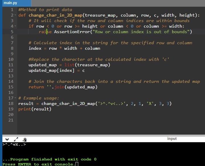 Solved \#Method to print data def | Chegg.com