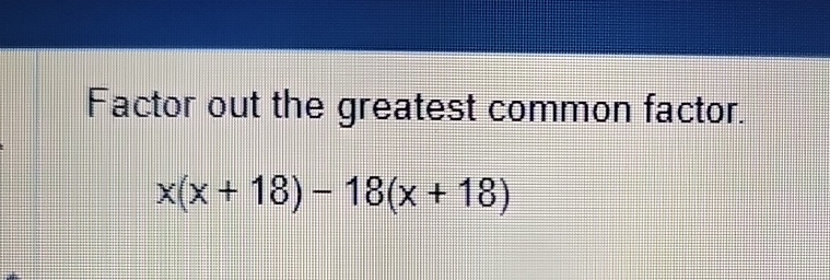 what is the greatest common factor of 6 10 and 18