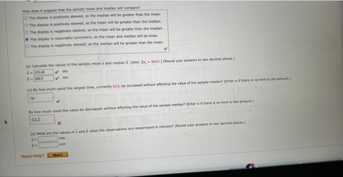 [Solved]: last 3 please Hon does it sugget that the sample m