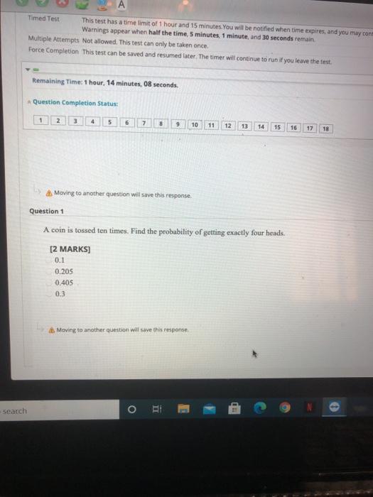 Solved Timed Test This test has a time limit of 1 hour and | Chegg.com