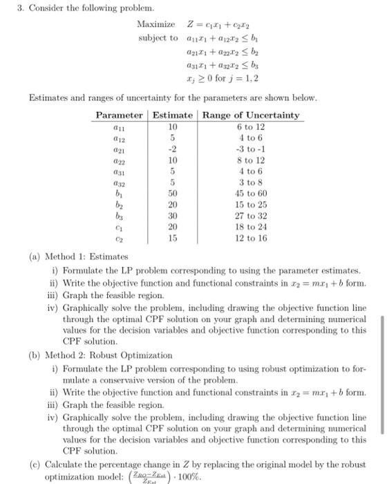 Solved 3. Consider The Following Problem. Maximize Subject | Chegg.com