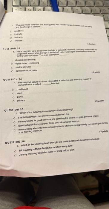 Solved QUESTION 31 2.5 points 1. What do psychologists call | Chegg.com