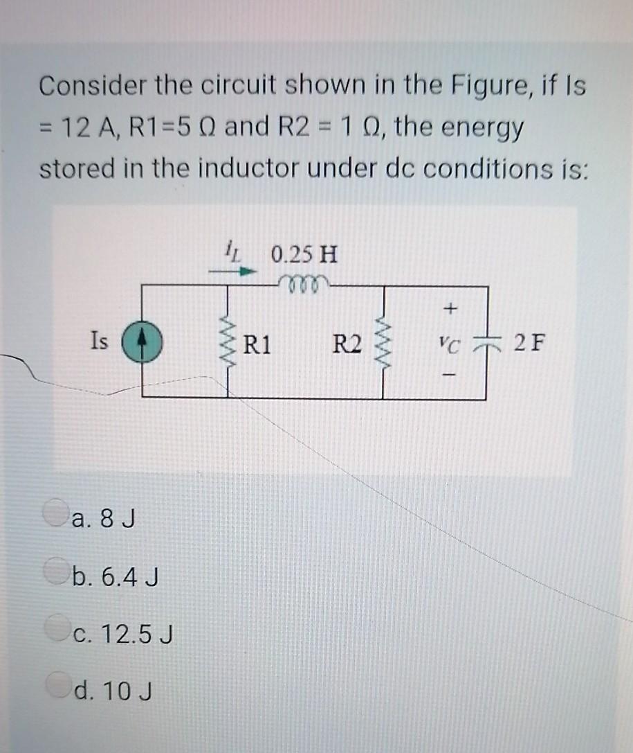 Solved Consider the circuit shown in the Figure, if Is = 12 | Chegg.com