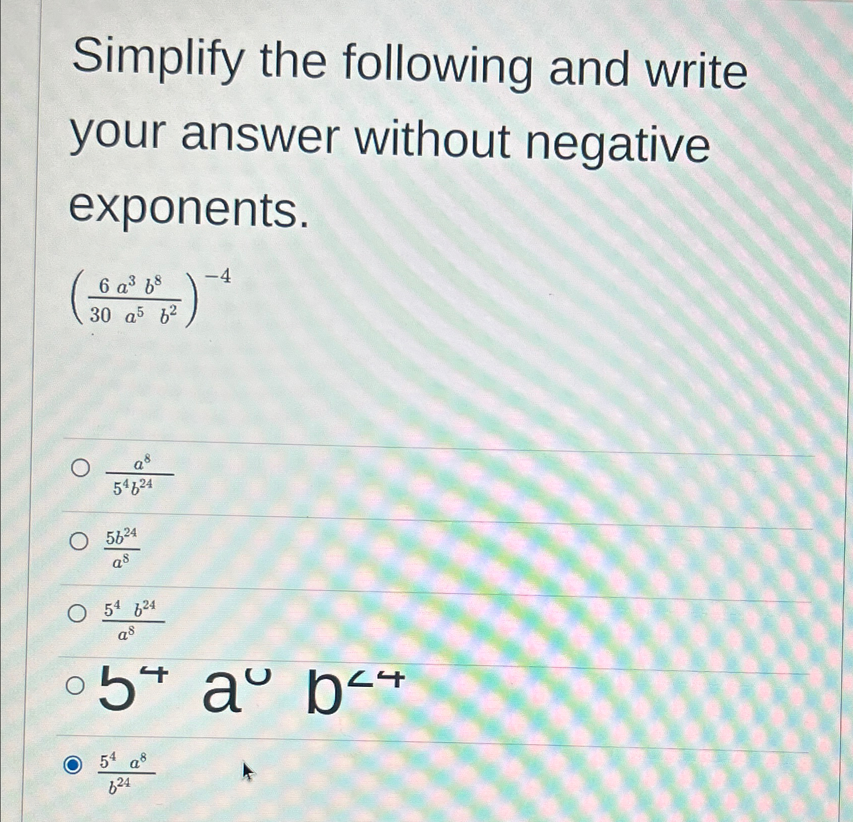Solved Simplify the following and write your answer without | Chegg.com