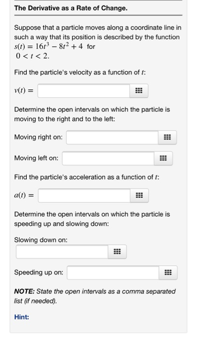 Solved The Derivative as a Rate of Change. Suppose that a | Chegg.com