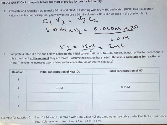 Solved PRELAB QUESTIONS (complete before the start of | Chegg.com