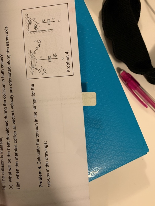 Solved Problem 4. Calculate the tension in the strings for | Chegg.com