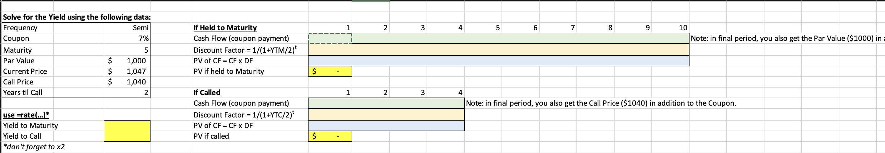 Solved Please fill in the highlighted areas and show work. | Chegg.com