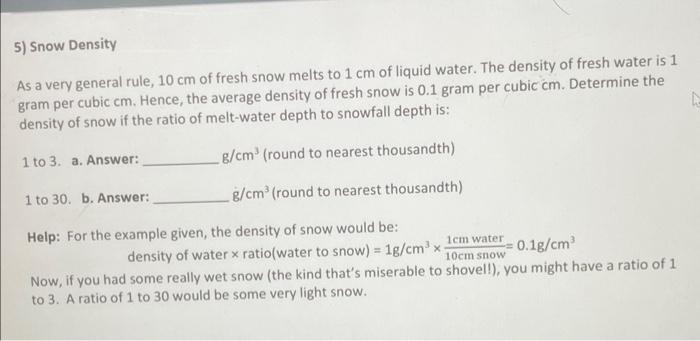 1 gram outlet per cubic centimeter