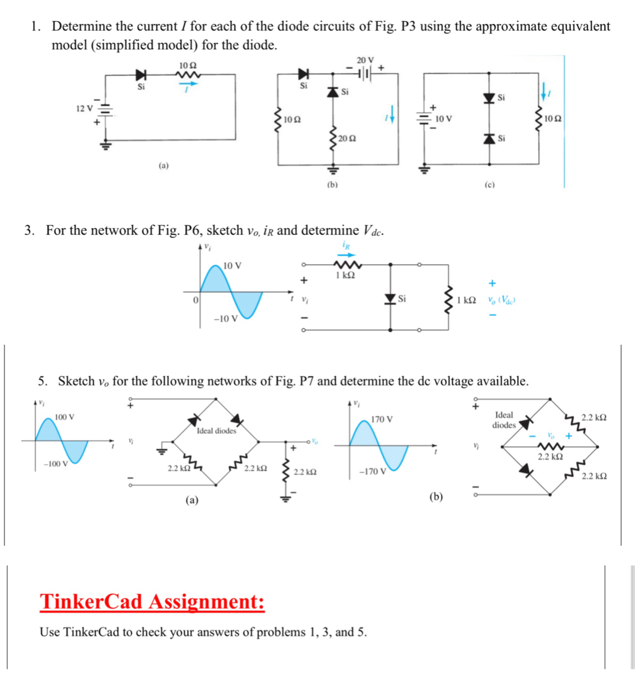Solved Determine the current I for each of the diode | Chegg.com