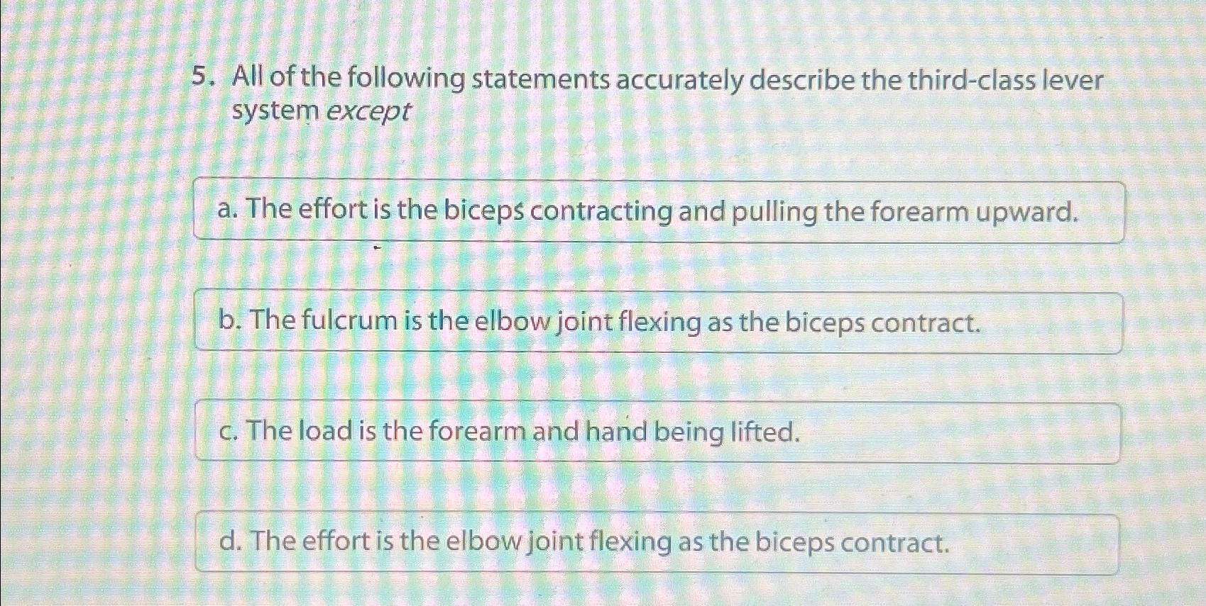 Solved All of the following statements accurately describe | Chegg.com