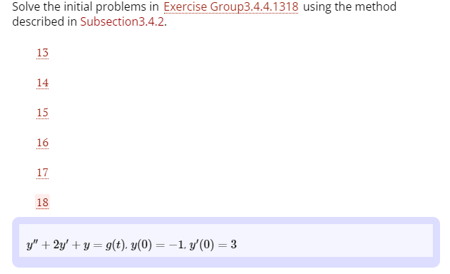 Solved Solve the initial problems in Exercise | Chegg.com