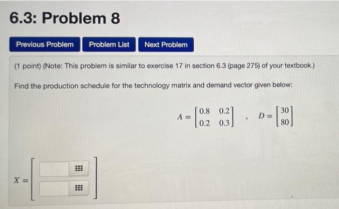 Solved 6.3: Problem 8 Previous Problem Problem List Next | Chegg.com