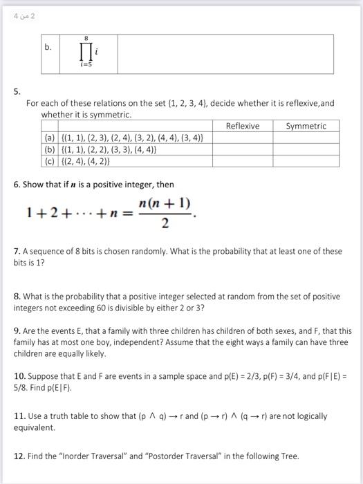 Solved 1. Let A = {0,4,6), B = {0,1,2,3,4,5,6), C = (4, 5, | Chegg.com