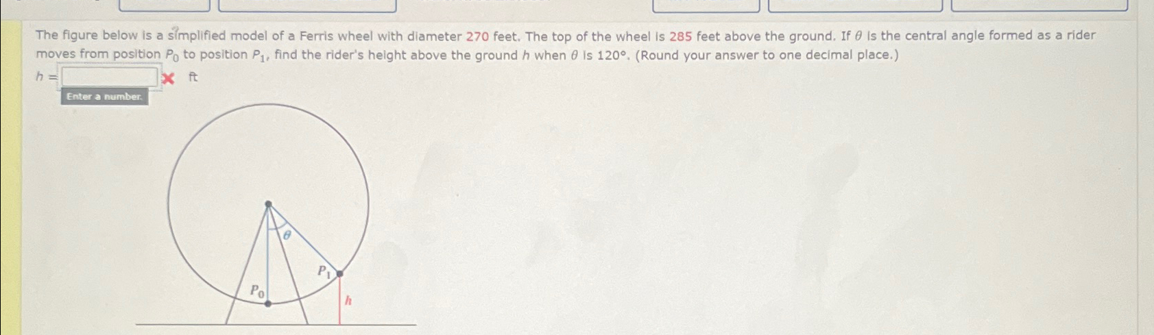 Solved The figure below is a simplified model of a Ferris | Chegg.com