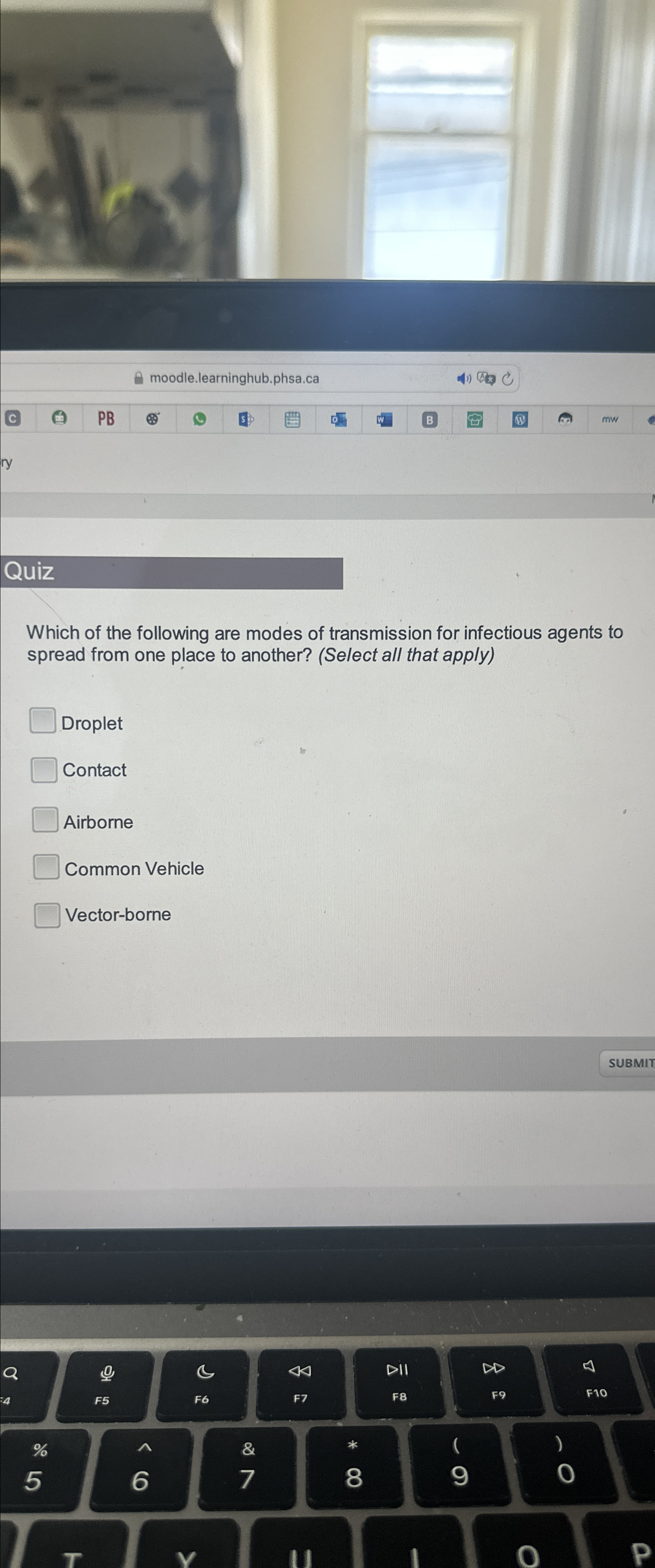 Solved QuizWhich of the following are modes of transmission | Chegg.com