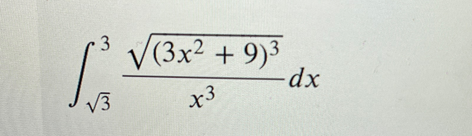 integral of x 3 sqrt 1 x 2 trig substitution