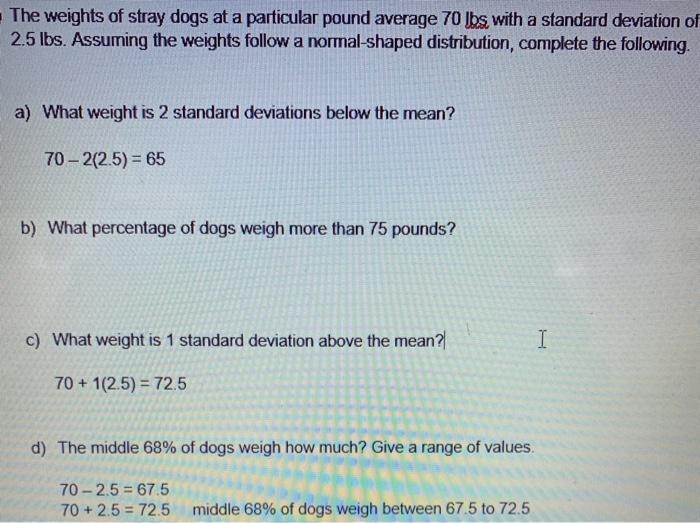 solved-the-weights-of-stray-dogs-at-a-particular-pound-chegg