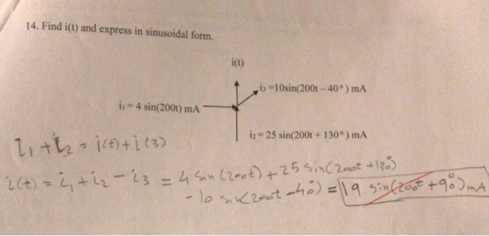 Solved Find the total rms current in the circuit shown below | Chegg.com