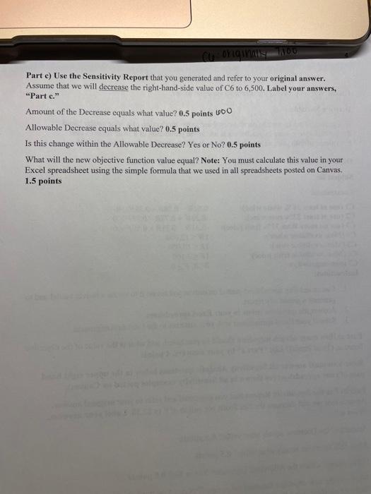 Solved Part 2: Excel Solver (10 Points) Given: You Are | Chegg.com