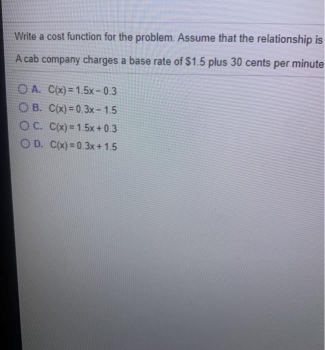 Solved Write a cost function for the problem. Assume that | Chegg.com