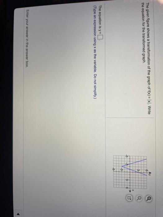 Solved 6 The given figure shows a transformation of the | Chegg.com