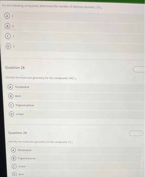 Solved For the following compound, determine the number of | Chegg.com
