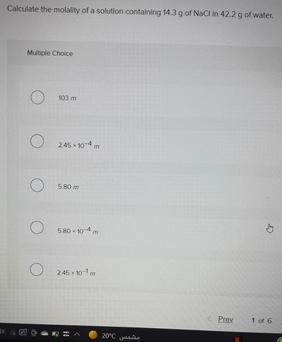 Solved Calculate the molality of a solution containing 14.3 | Chegg.com