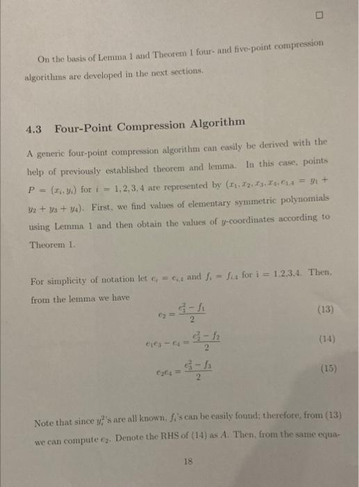 Solved i went I want to prove an exampleof 4-point | Chegg.com