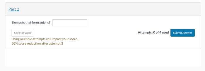 Solved Select the elements that form ionic compounds: | Chegg.com