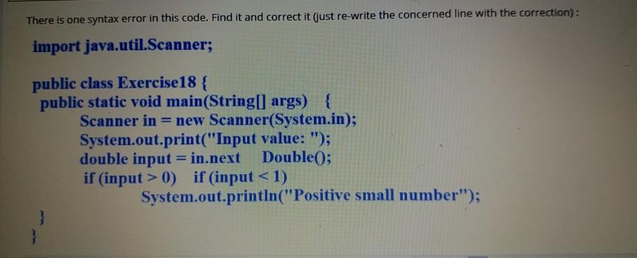 Solved There is one syntax error in this code. Find it and | Chegg.com