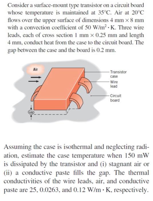 Solved Consider A Surface-mount Type Transistor On A Circuit | Chegg.com