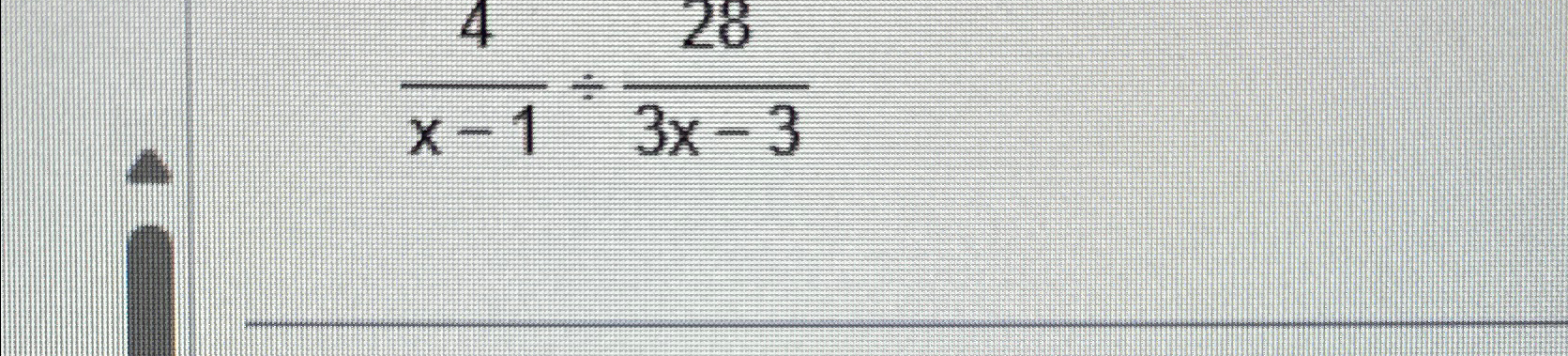 Solved 4x-1÷283x-3 | Chegg.com