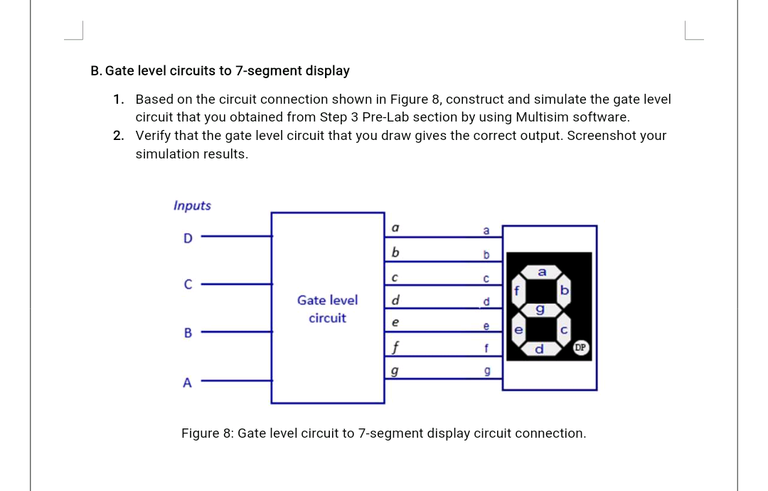 Solved PROCEDURES: A. BCD To 7-segment Decoder 1. The BCD To | Chegg.com