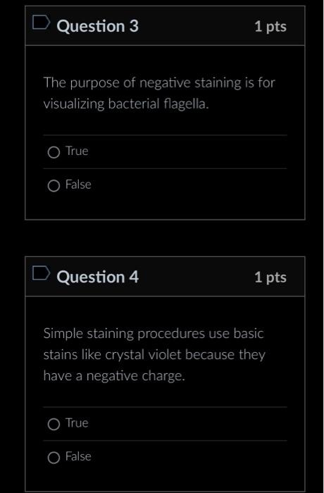 Solved The purpose of negative staining is for visualizing | Chegg.com