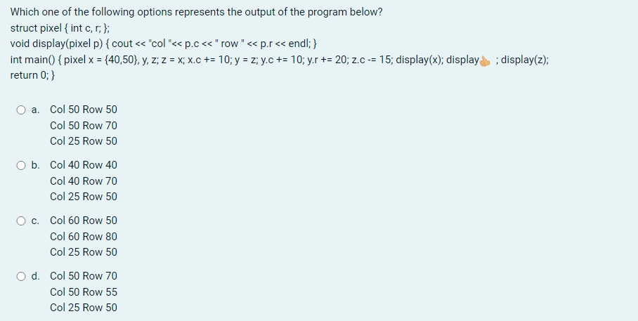 Solved Which one of the following options represents the | Chegg.com