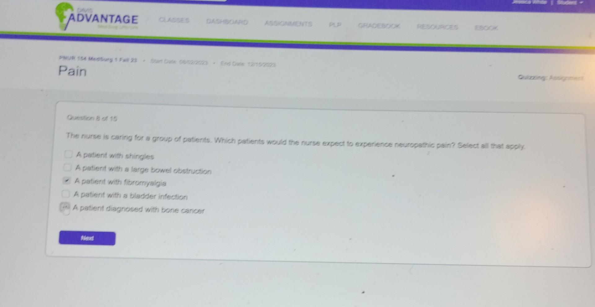 Solved Cusstion 8 of 15 The nurse is caring for a group of | Chegg.com