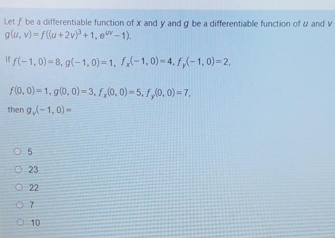 Solved Let F Be A Differentiable Function Of X And Y And Chegg Com