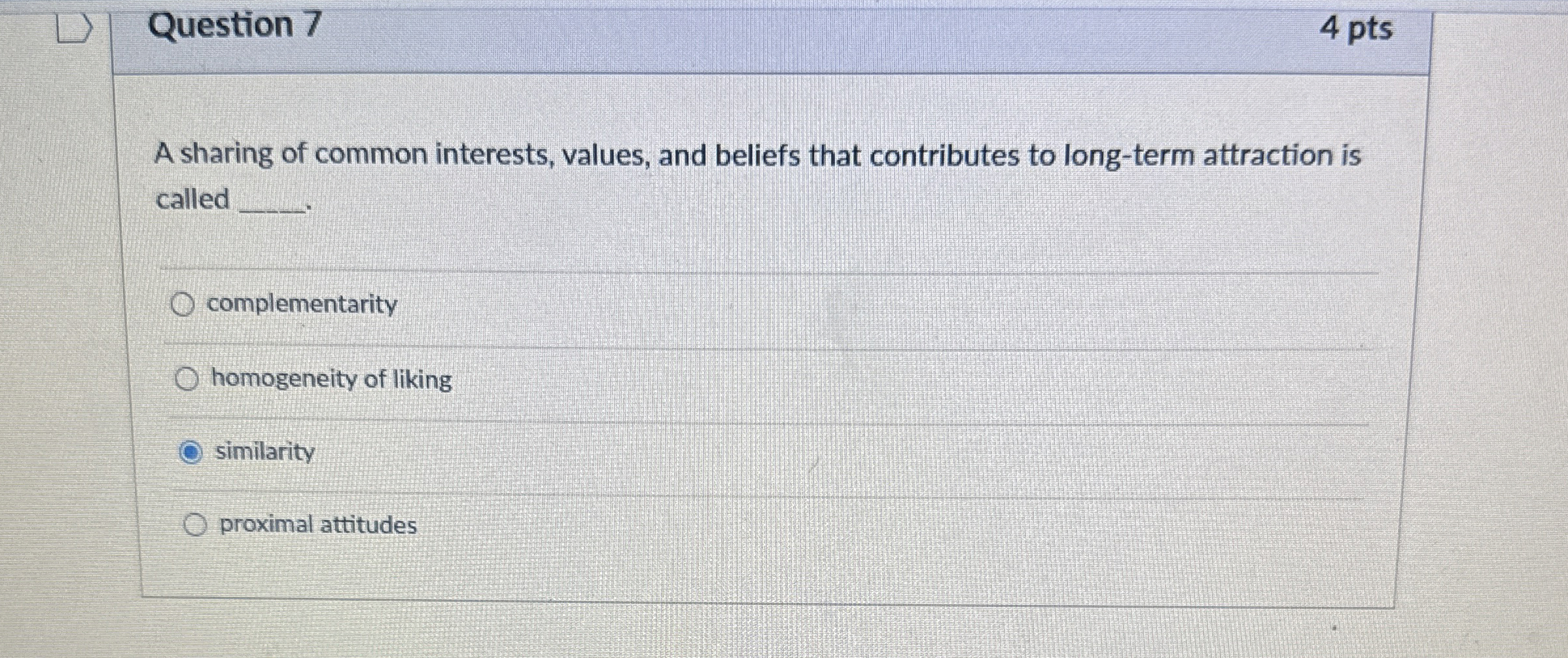 Solved Question 74 ﻿ptsA sharing of common interests, | Chegg.com