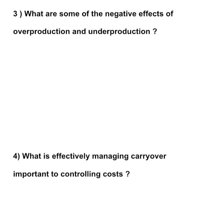 Solved 3) What are some of the negative effects of