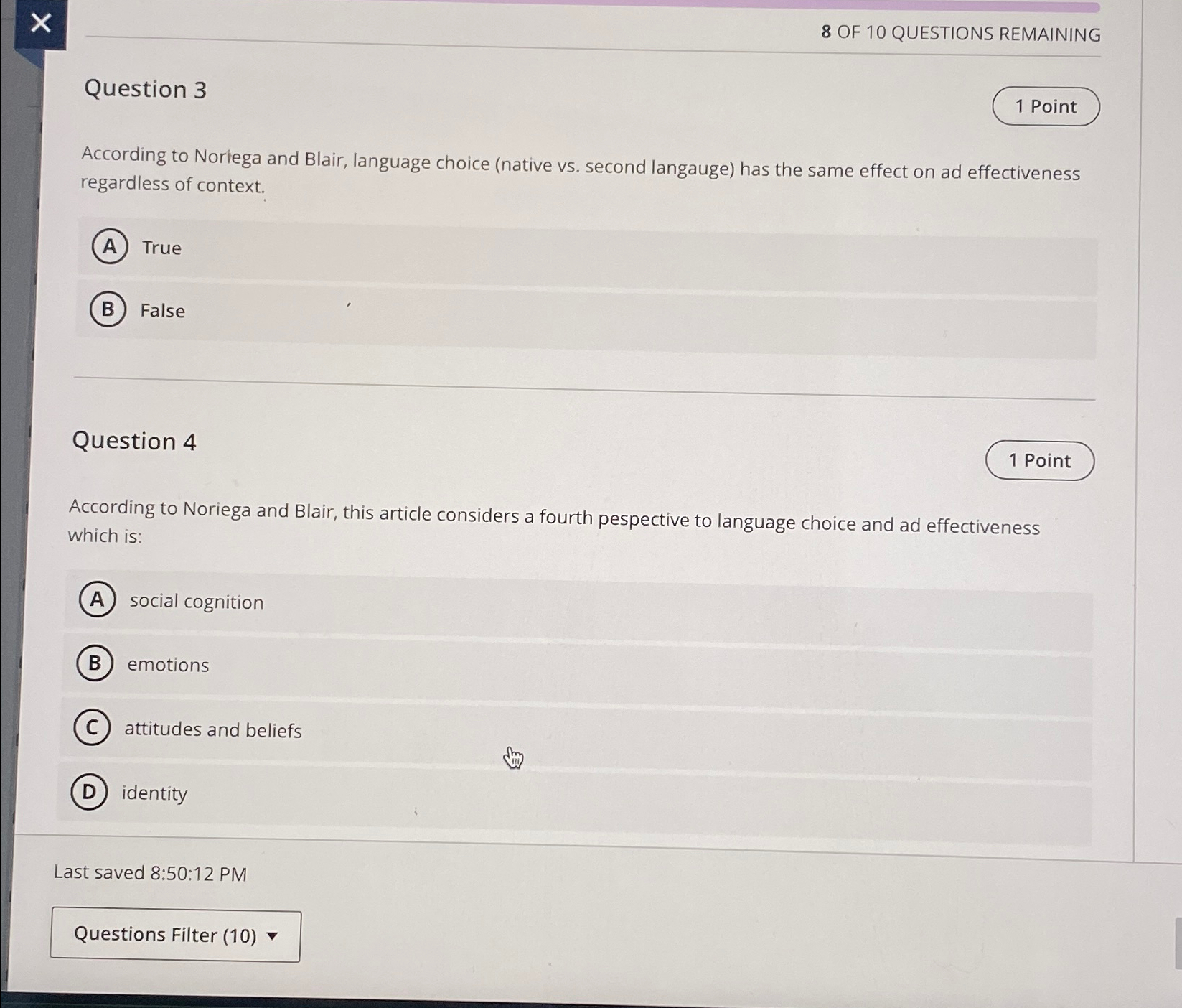 Solved 8 ﻿OF 10 ﻿QUESTIONS REMAININGQuestion 3According to | Chegg.com