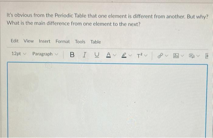 Solved It's obvious from the Periodic Table that one element | Chegg.com