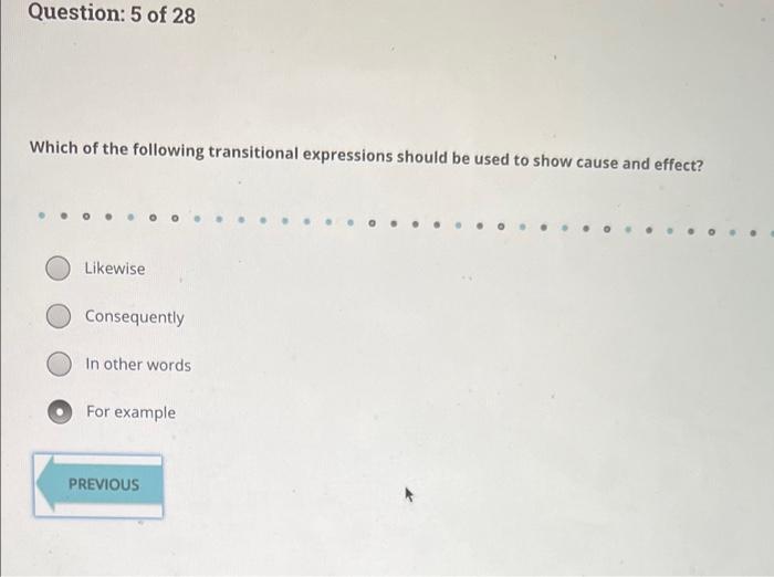 solved-question-5-of-28-which-of-the-following-transitional-chegg