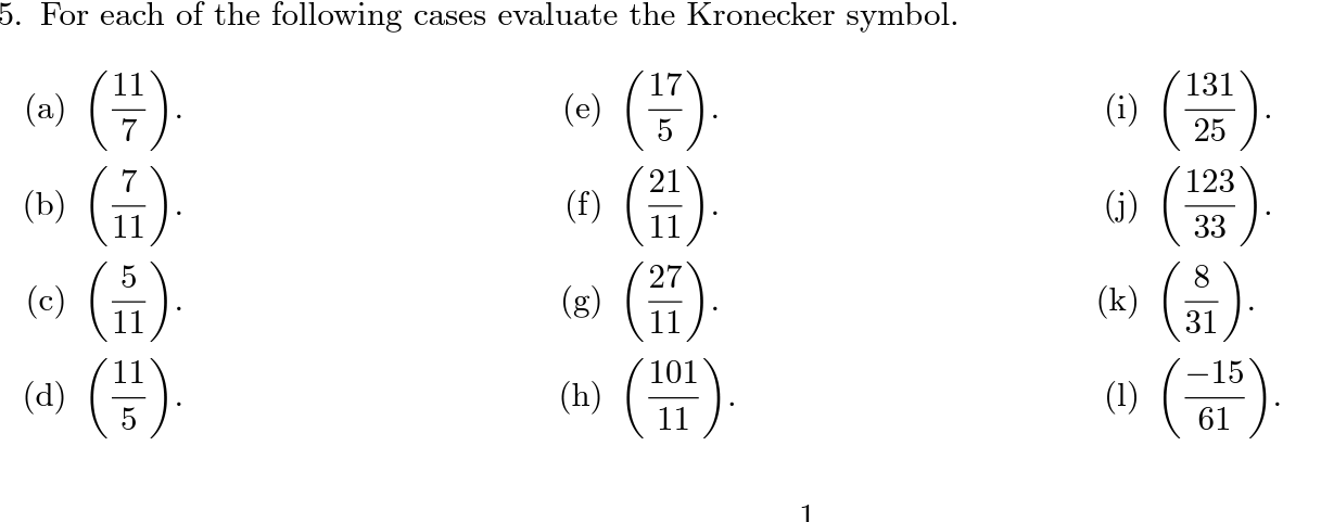 Solved For each of the following cases evaluate the | Chegg.com