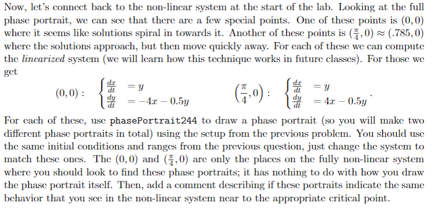 Use MatLab Please. Now, let's connect back to the | Chegg.com