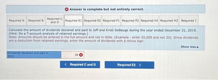 Solved ( Answer is complete but not entirely correct. | Chegg.com