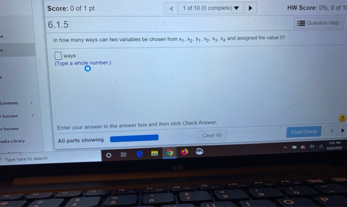 Solved Score: 0 of 1 pt 1 of 10 (0 complete) HW Score: 0%, 0 | Chegg.com