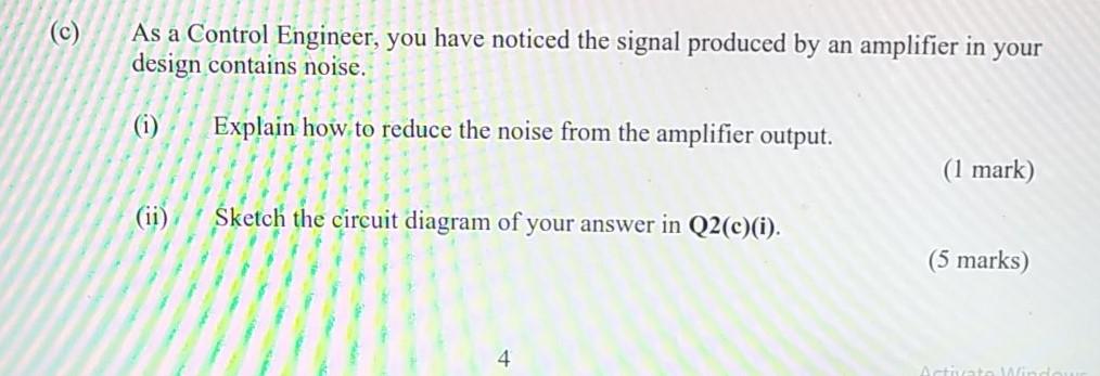 Q2 (a) Figure Q2(a) shows a schematic diagram of a | Chegg.com