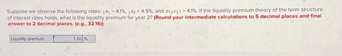 Solved Suppose we observe the following rates: 1R1 = 4.1%, | Chegg.com