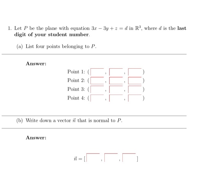 Solved 2 A Find The Equation Of The Plane Q That Is Pa Chegg Com